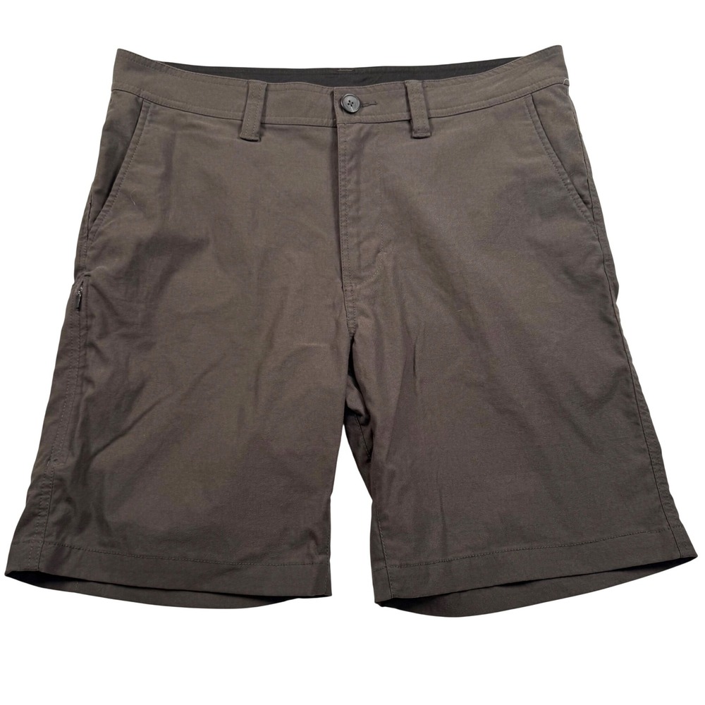 Prana Alameda Shorts Mens 34‎ Charcoal Gray Stretch Hiking Gorpcore 1965021
